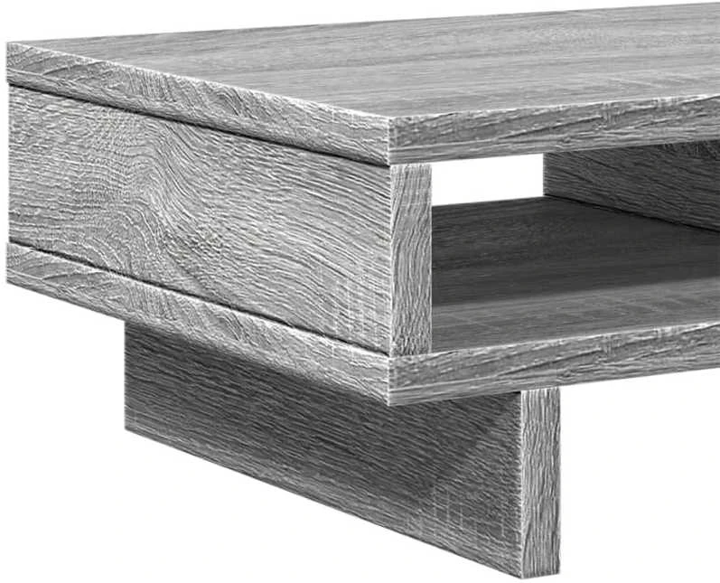 Laikiklis Monitoriaus stovas, pilkas ąžuolo, 50x27x15cm, apdirbta mediena