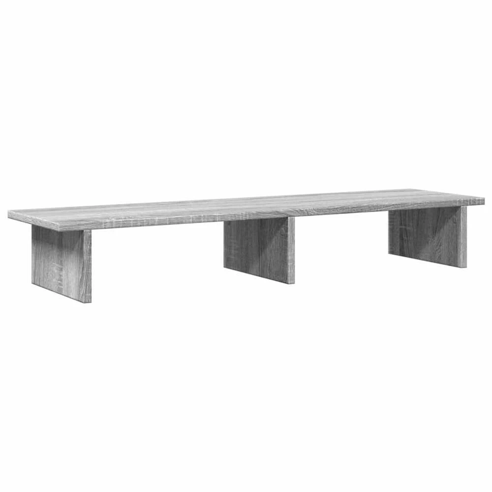 Laikiklis Monitoriaus stovas, pilkas ąžuolo, 100x27x15cm, mediena