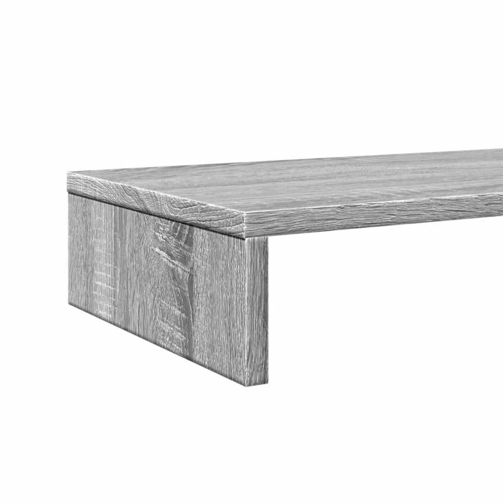 Laikiklis Monitoriaus stovas, pilkas ąžuolo, 100x27x10cm, mediena