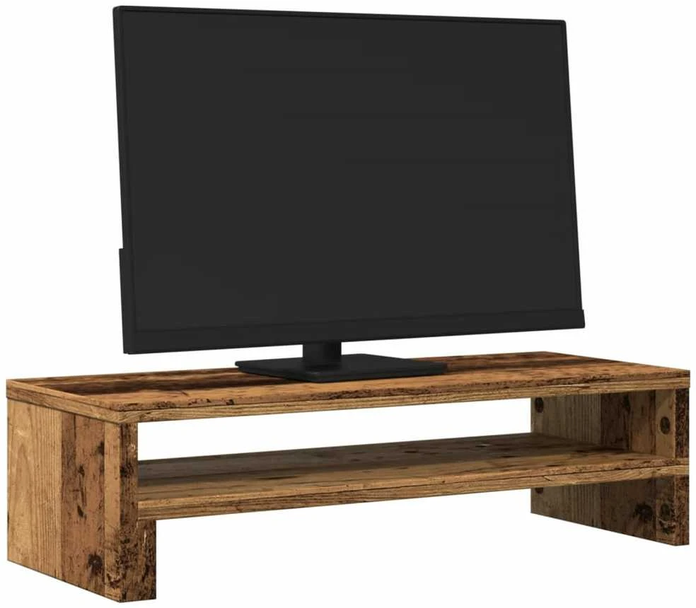 Laikiklis Monitoriaus stovas, sendintos medienos, 54x22x15cm, mediena