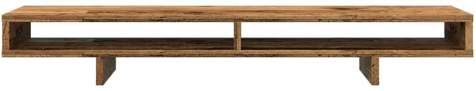 Laikiklis Monitoriaus stovas, sendintos medienos, 100x27x15cm, mediena