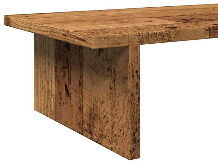 Laikiklis Monitoriaus stovas, sendintos medienos, 100x27x15cm, mediena