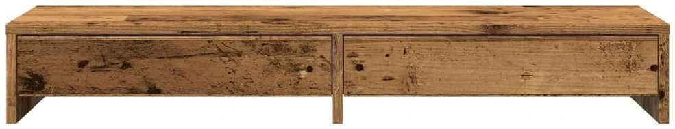 Laikiklis Monitoriaus stovas su stalčiais, medienos, 100x27x15cm, mediena