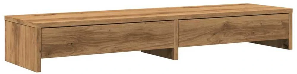 Laikiklis Monitoriaus stovas su stalčiais, artisano, 100x27x15cm, mediena