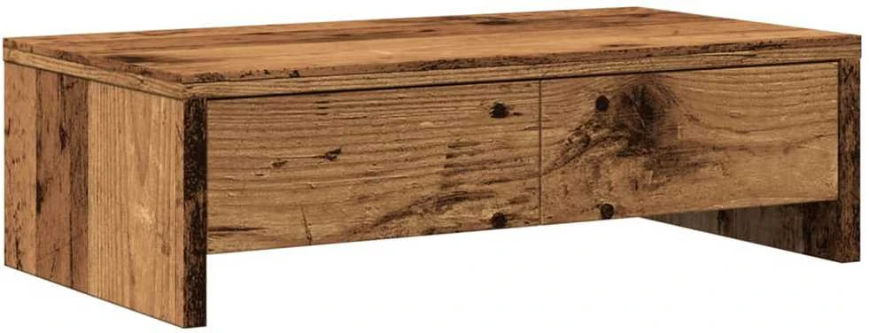 Laikiklis Monitoriaus stovas su stalčiais, medienos, 50x27x15cm, mediena