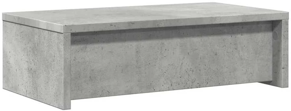 Laikiklis Monitoriaus stovas su stalčiais, betono, 50x27x15cm, mediena
