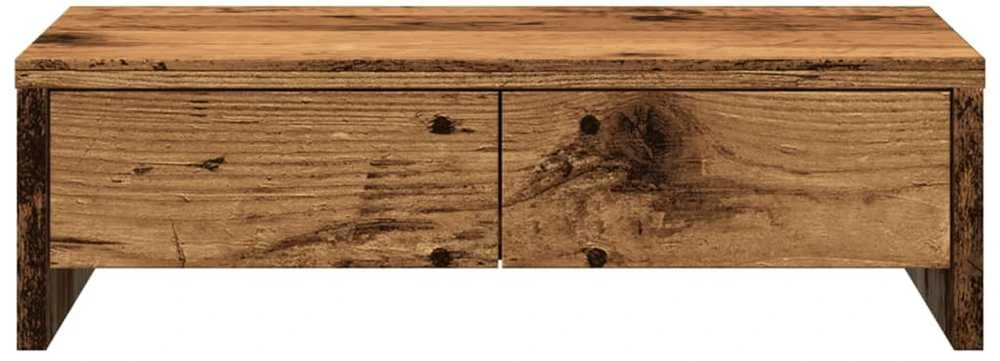 Laikiklis Monitoriaus stovas su stalčiais, medienos, 50x27x15cm, mediena