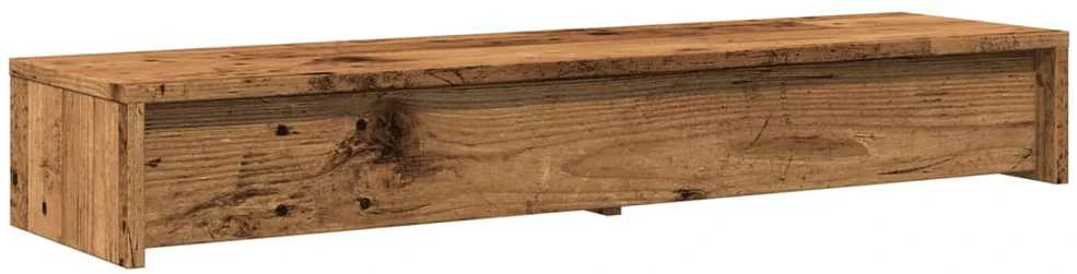 Laikiklis Monitoriaus stovas su stalčiais, medienos, 100x27x15cm, mediena
