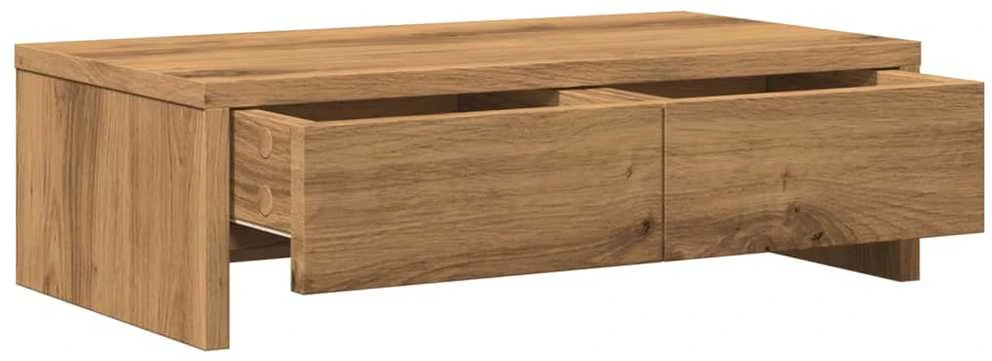 Laikiklis Monitoriaus stovas su stalčiais, artisano, 50x27x15cm, mediena