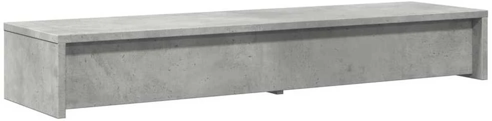 Laikiklis Monitoriaus stovas su stalčiais, betono, 100x27x15cm, mediena