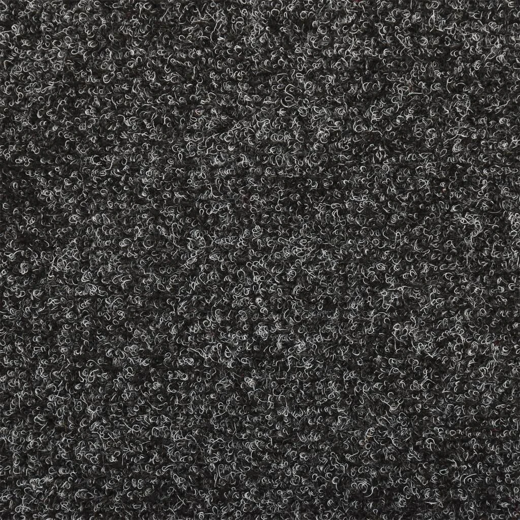 Laiptų kilimėliai, 10vnt., pilki 65x21x4cm, perforuoti adatomis