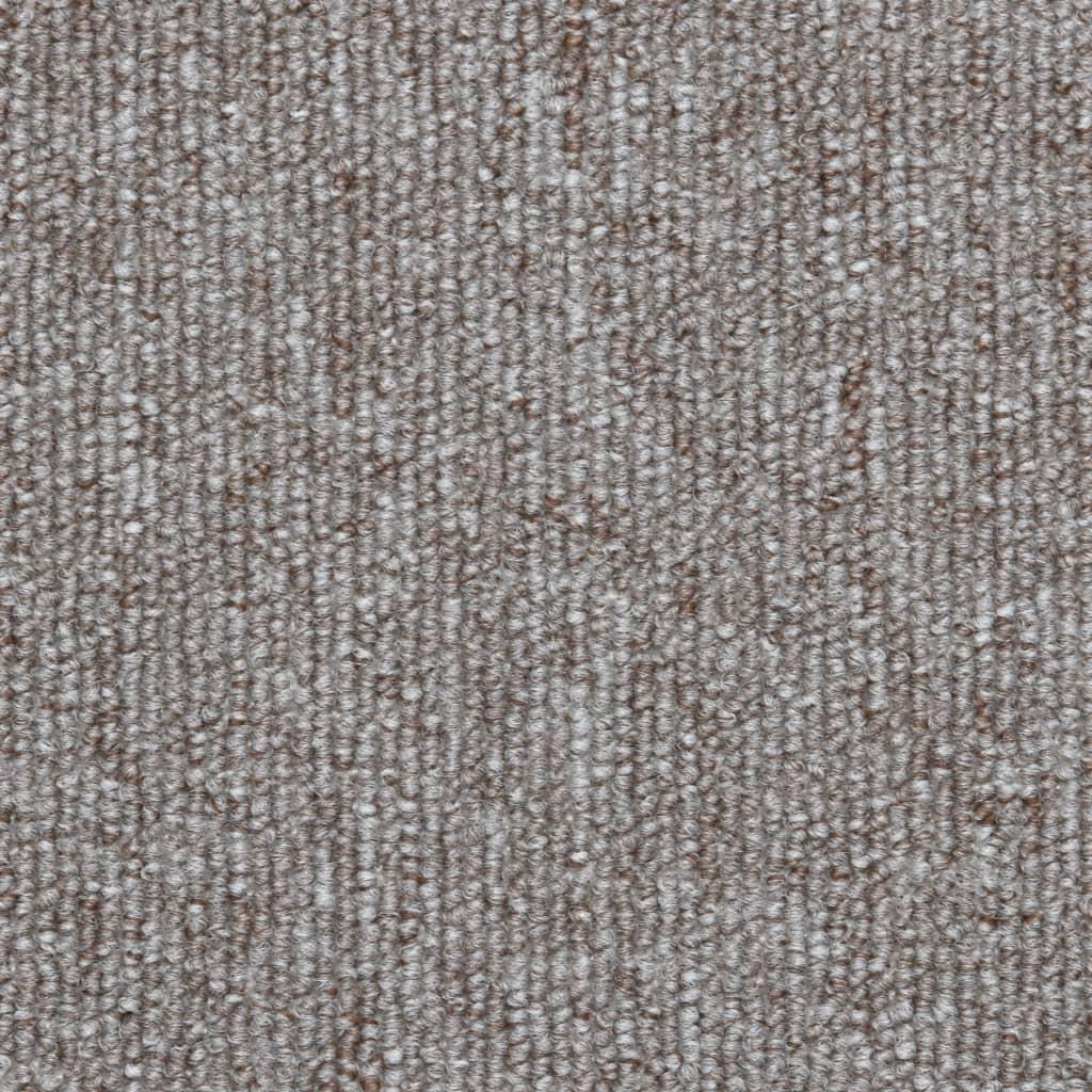 Laiptų kilimėliai, 10vnt., šviesiai rudos spalvos, 65x24x4cm