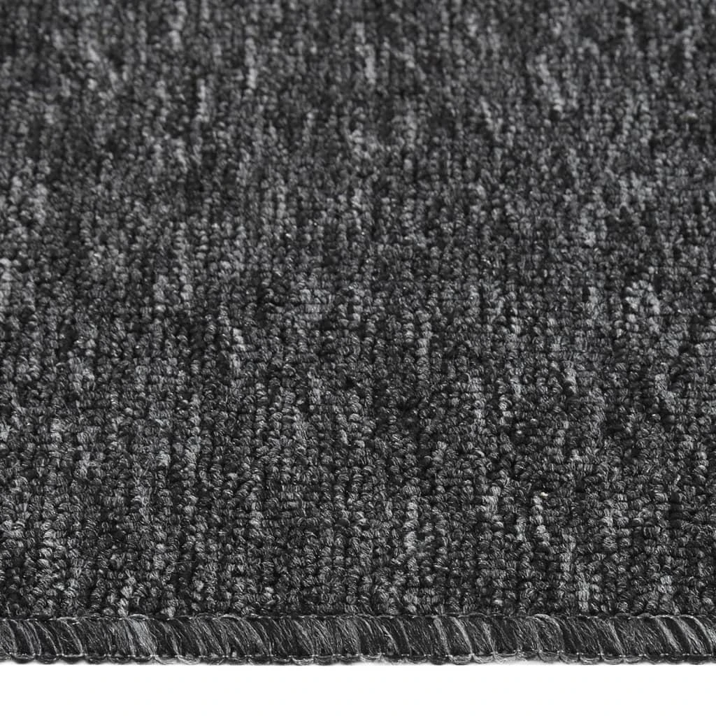 Neslystantys laiptų kilimėliai, 15vnt., antracito, 75x20cm