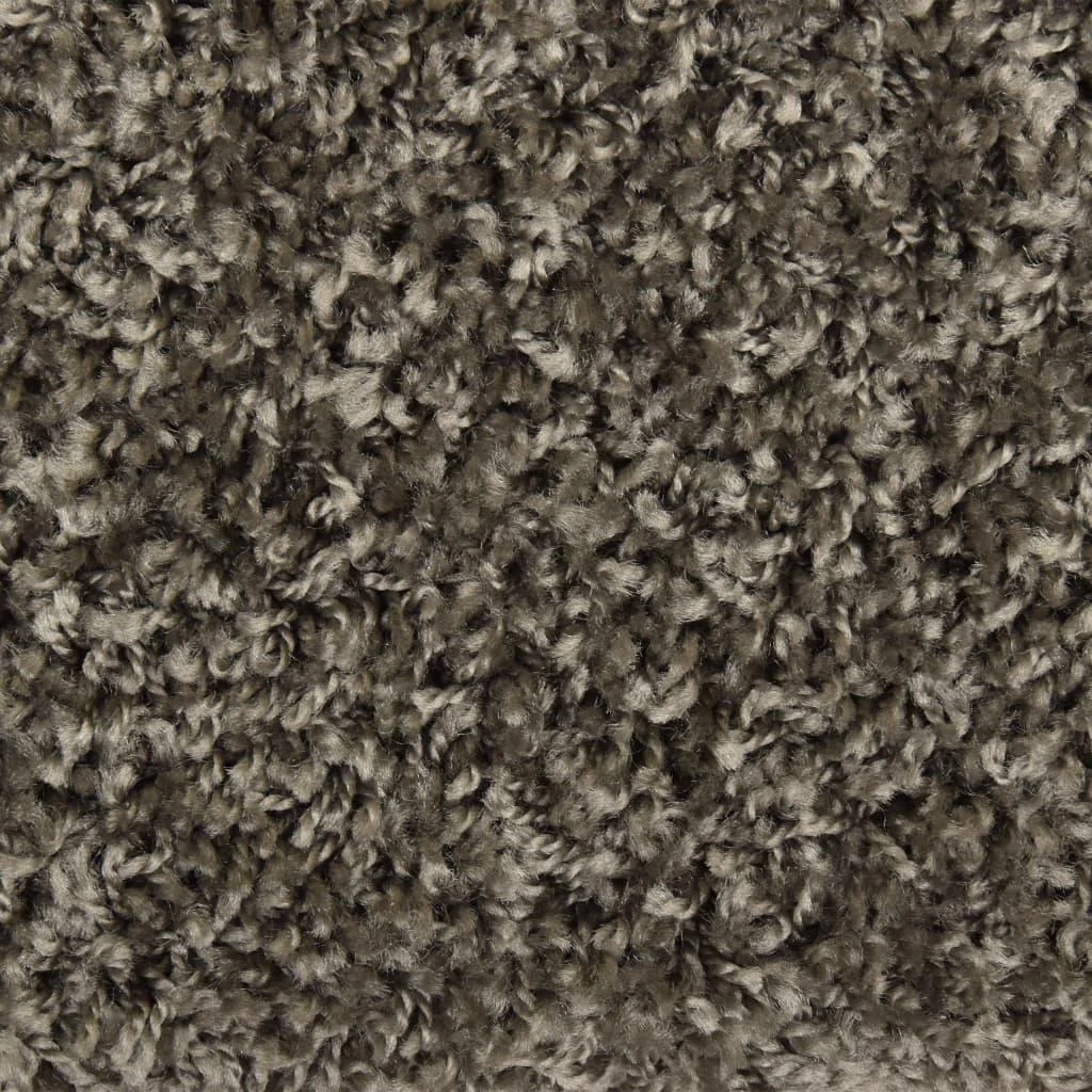 Laiptų kilimėliai, 15vnt., pilkos spalvos, 65x21x4 cm
