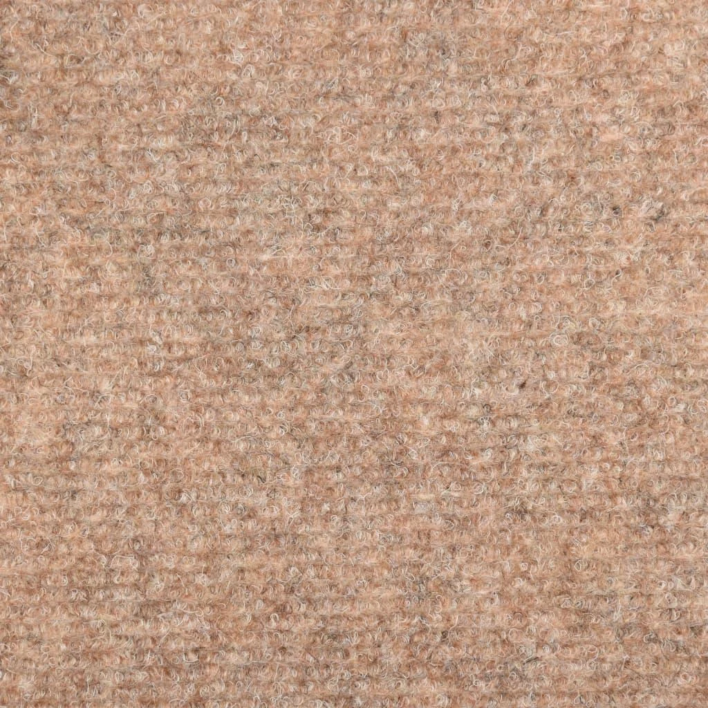 Laiptų kilimėliai, 15vnt., rudos spalvos, 65x21x4 cm