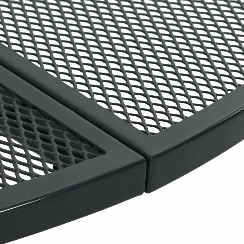 Lauko baldų komplektas Atlošiamų sodo kėdžių komplektas, 7vnt., antracito, plienas