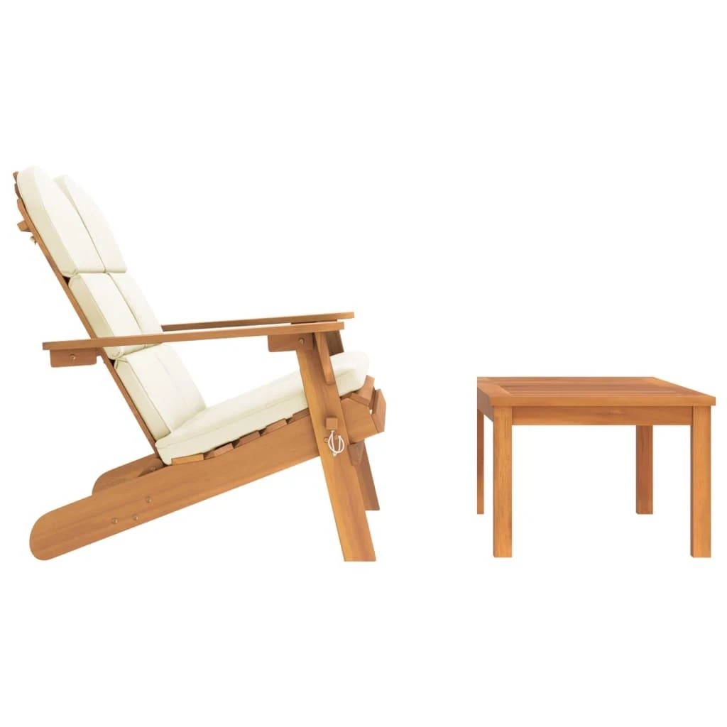 Lauko baldų komplektas Sodo adirondack komplektas, 2 dalių, akacijos medienos masyvas
