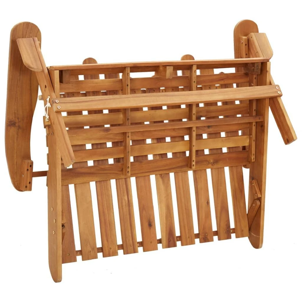 Lauko baldų komplektas Sodo adirondack komplektas, 3 dalių, akacijos medienos masyvas