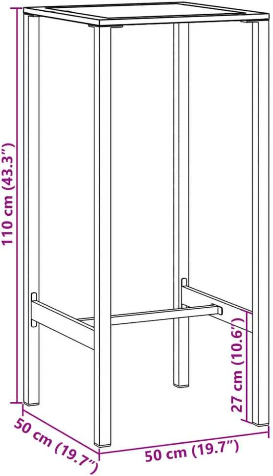 Sodo baro komplektas, 3 dalių, juodas, plienas