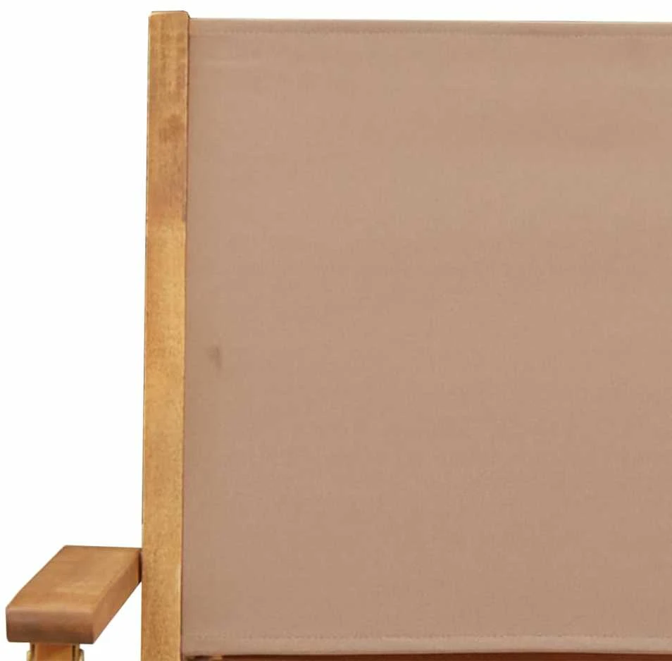 Lauko baldų komplektas Sodo komplektas, 5 dalių, taupe, audinys ir mediena