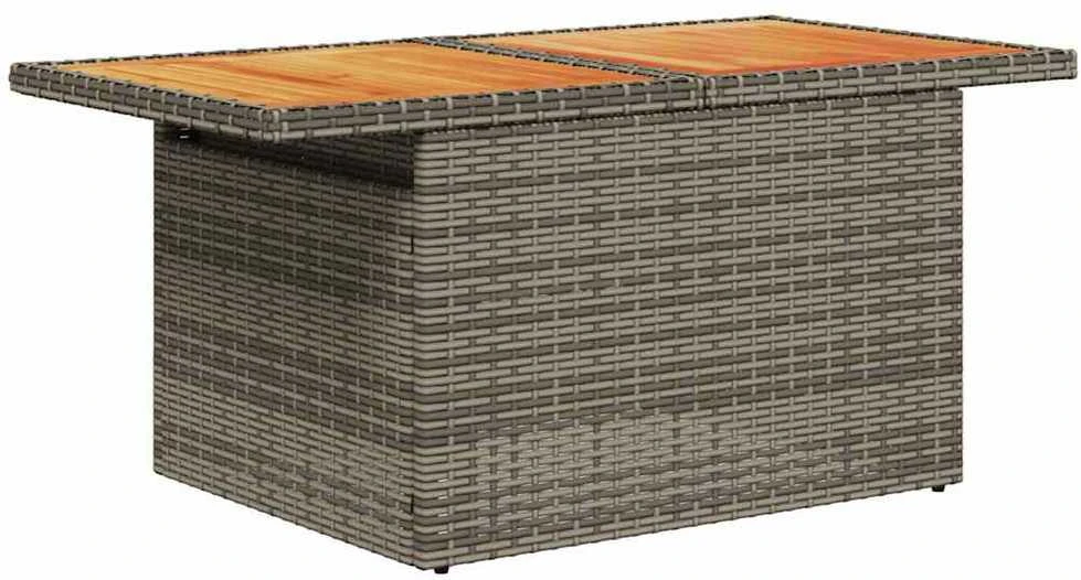 Lauko baldų komplektas Sodo komplektas su pagalvėlėmis, 6 dalių, poliratanas/akacija
