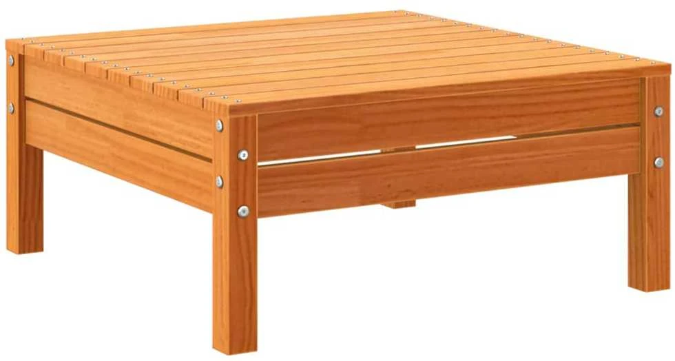 Lauko baldų komplektas Sodo komplektas su pagalvėlėmis, 5 dalių, vaško rudas, pušis