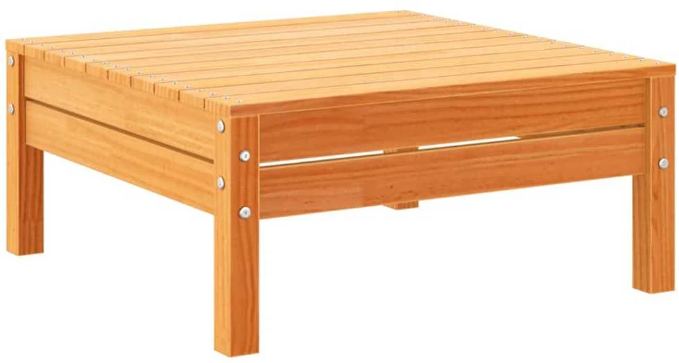 Lauko baldų komplektas Sodo komplektas su pagalvėlėmis, 5 dalių, vaško rudas, pušis