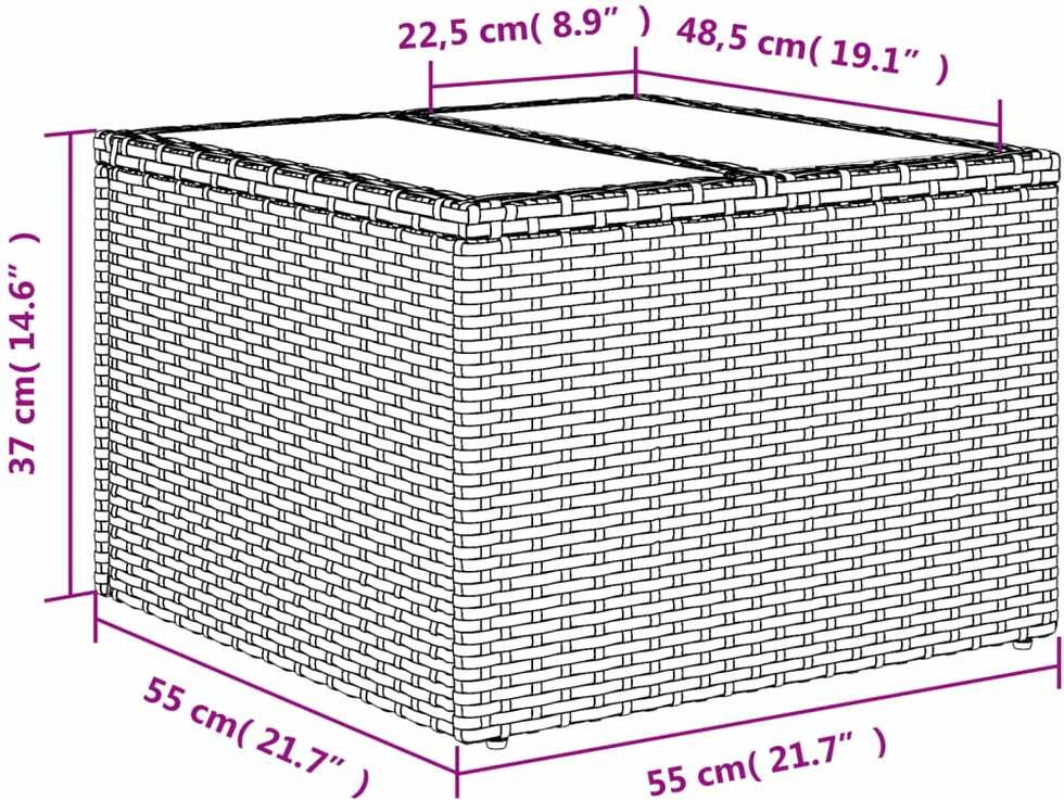 Lauko baldų komplektas Sodo komplektas su pagalvėlėmis, 9 dalių, juodas, poliratanas