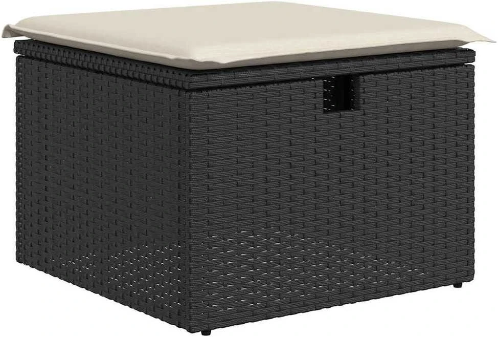 Lauko baldų komplektas Sodo komplektas su pagalvėlėmis, 5 dalių, poliratanas/akacija