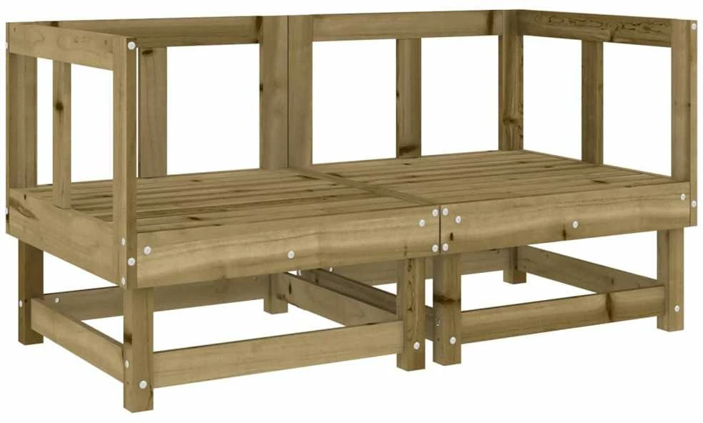 Lauko baldų komplektas Sodo poilsio baldų komplektas, 7 dalių, impregnuota pušis