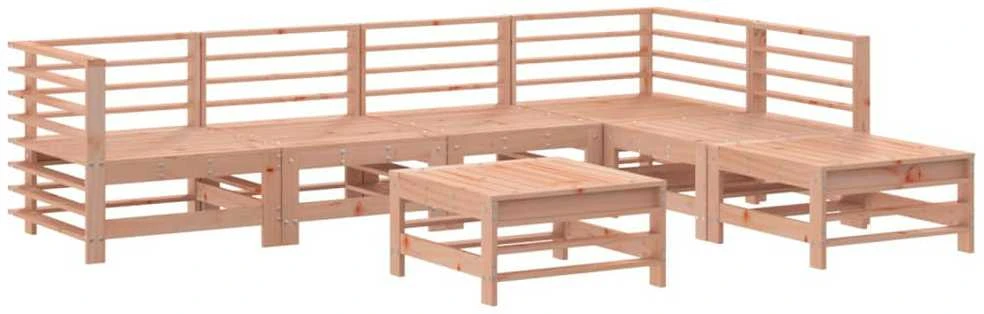 Lauko baldų komplektas Sodo poilsio baldų komplektas, 7 dalių, douglas eglės masyvas