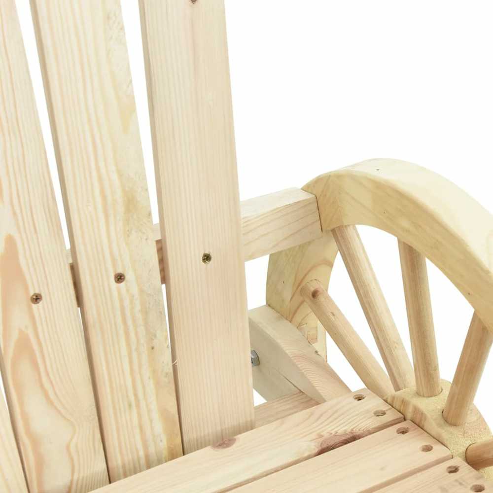 Lauko baldų komplektas Sodo poilsio baldų komplektas, 3 dalių, eglės medienos masyvas