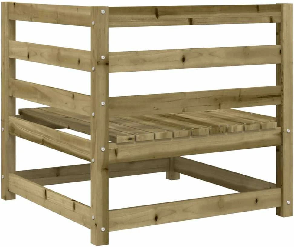 Lauko baldų komplektas Sodo sofos komplektas, 5 dalių, impregnuota pušies mediena