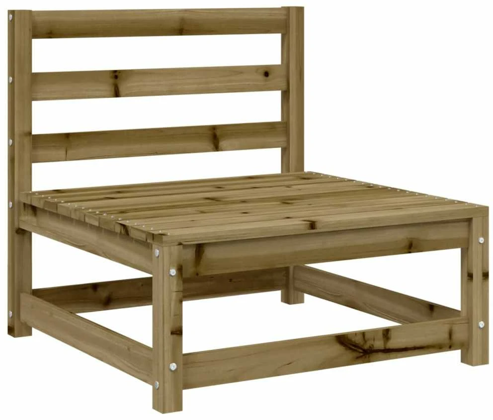 Lauko baldų komplektas Sodo sofos komplektas, 9 dalių, impregnuota pušies mediena