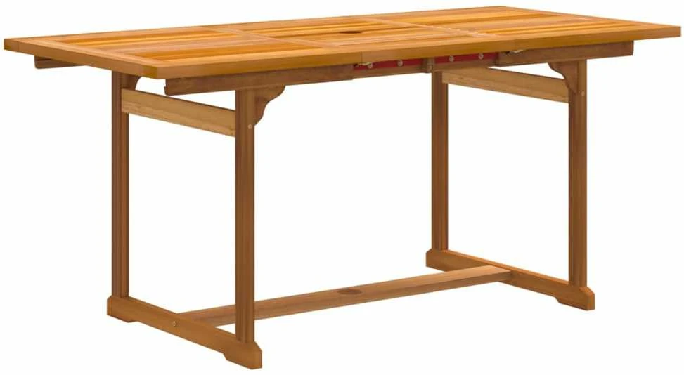 Lauko baldų komplektas Sodo valgomojo komplektas, 7 dalių, akacija ir tekstilenas