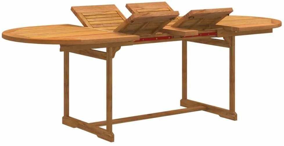 Lauko baldų komplektas Sodo valgomojo komplektas, 7 dalių, akacija ir tekstilenas