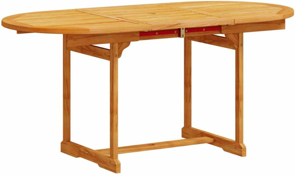 Lauko baldų komplektas Sodo valgomojo komplektas, 5 dalių, akacija ir tekstilenas