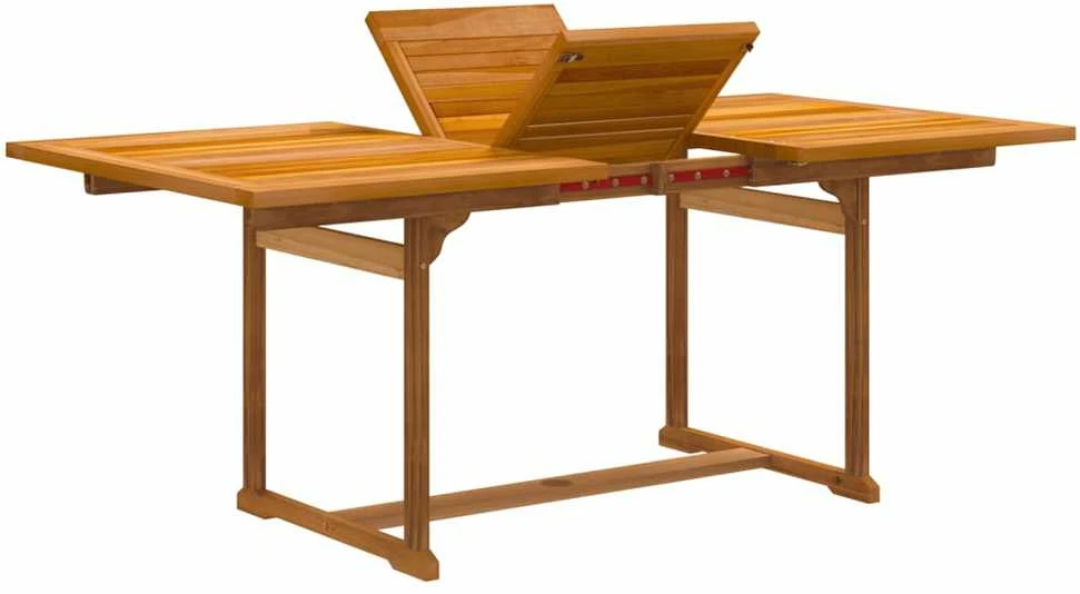 Lauko baldų komplektas Sodo valgomojo komplektas, 5 dalių, akacija ir tekstilenas