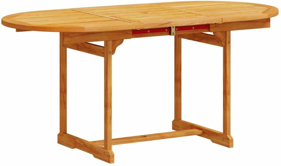 Lauko baldų komplektas Sodo valgomojo komplektas, 7 dalių, akacija ir tekstilenas