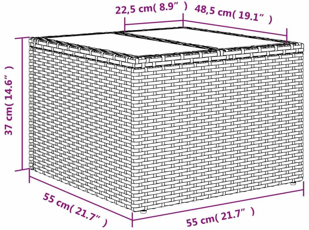 Sofa Sofos komplektas su pagalvėlėmis, 10 dalių, smėlio, poliratanas