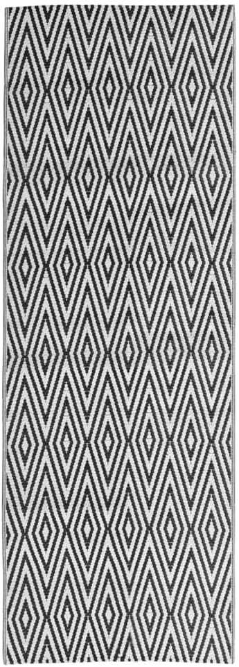 Lauko kilimas, juodos spalvos, 80x250cm, PP