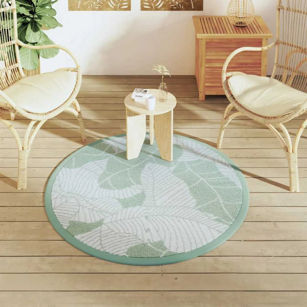 Lauko kilimas, žalios spalvos, 120cm skersmens, PP