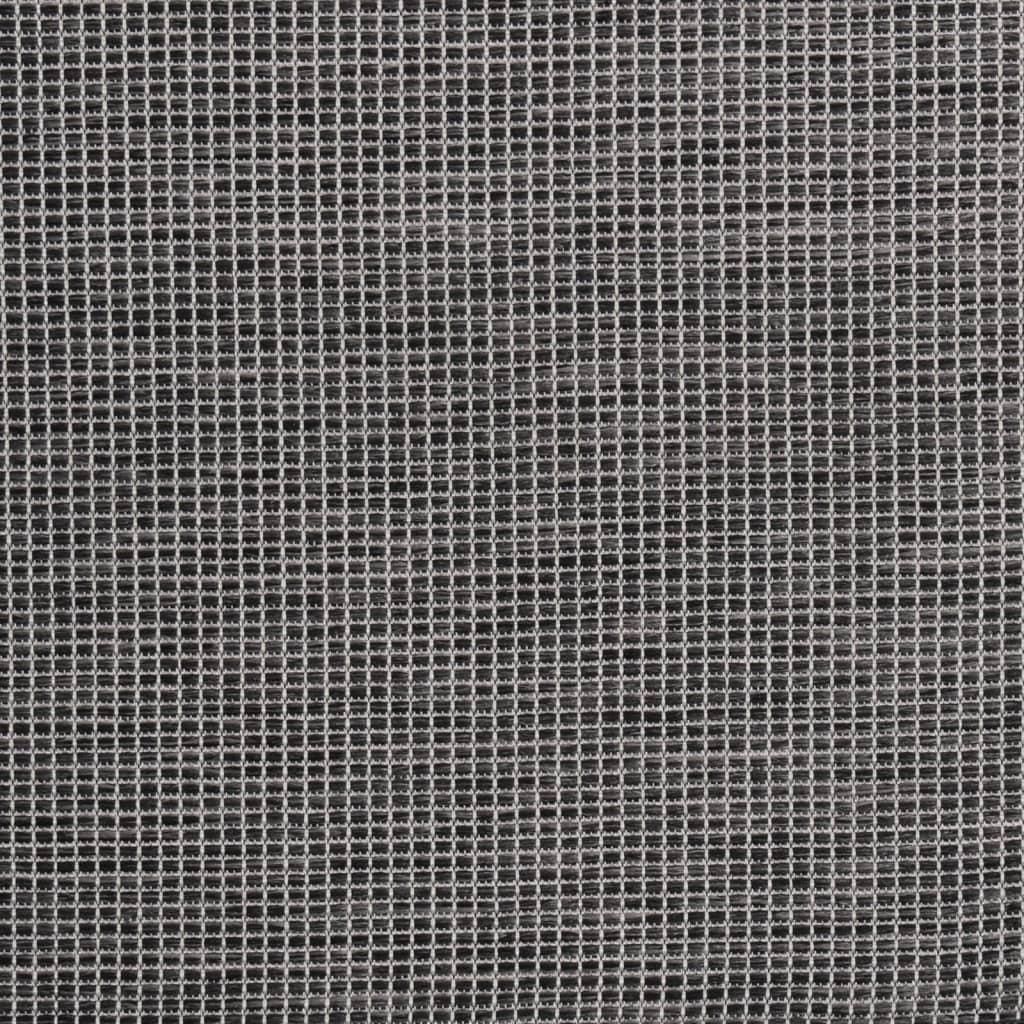Lauko kilimėlis, pilkos spalvos, 80x250cm, plokščio pynimo