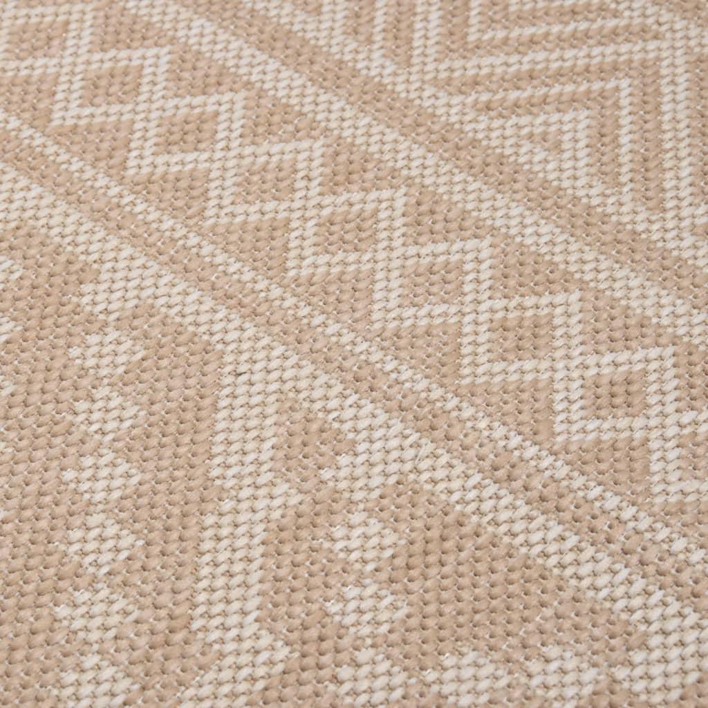 Lauko kilimėlis, rudos spalvos, 80x250cm, plokščio pynimo