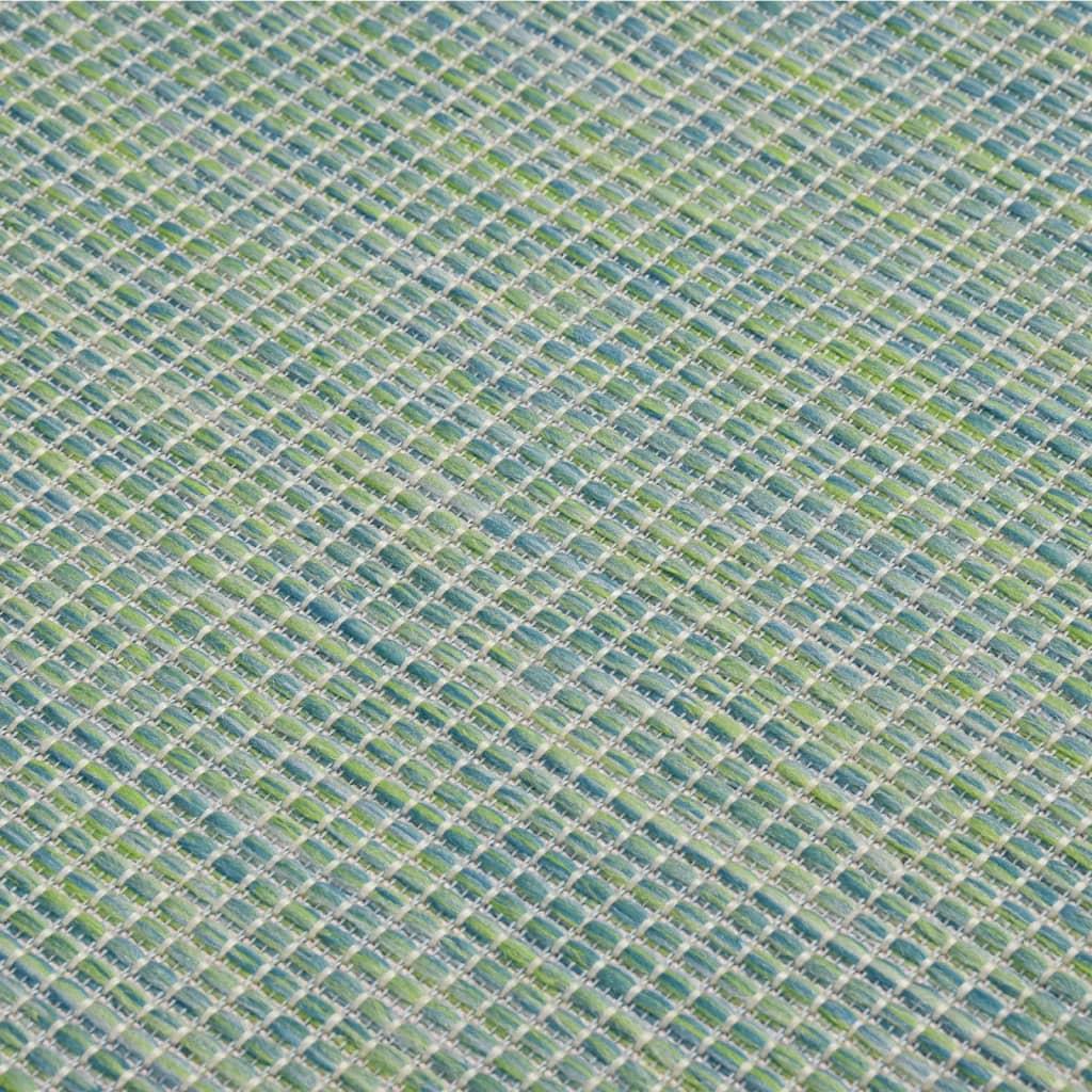 Lauko kilimėlis, turkio spalvos, 100x200cm, plokščio pynimo