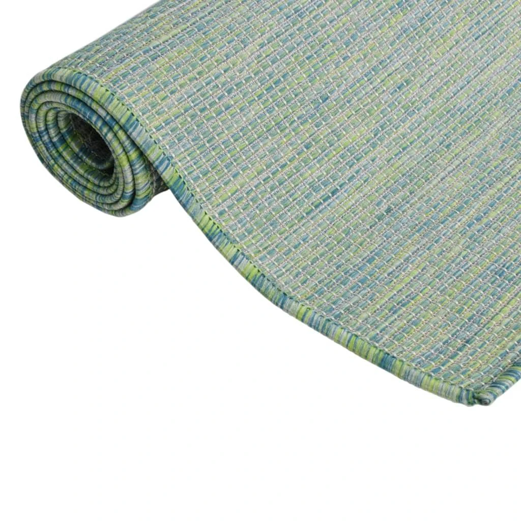 Lauko kilimėlis, turkio spalvos, 160x230cm, plokščio pynimo
