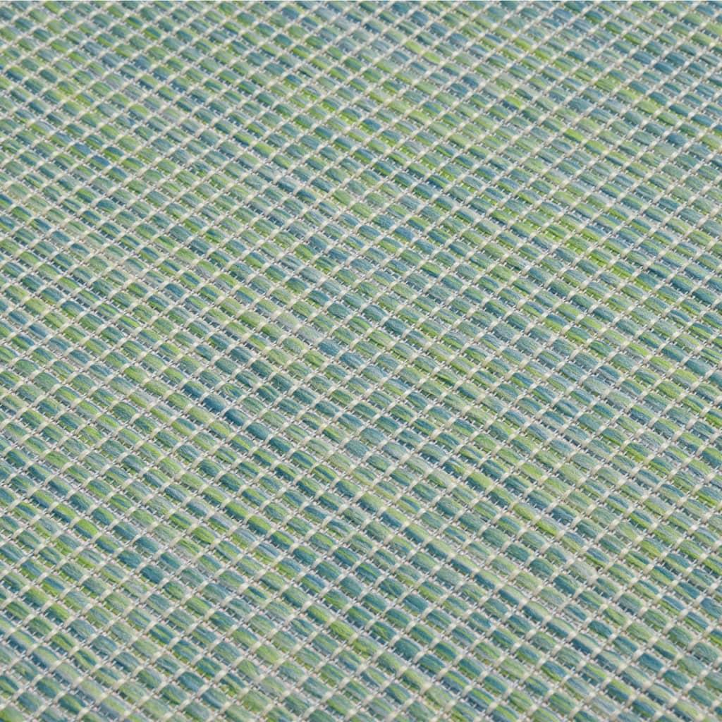 Lauko kilimėlis, turkio spalvos, 80x150cm, plokščio pynimo