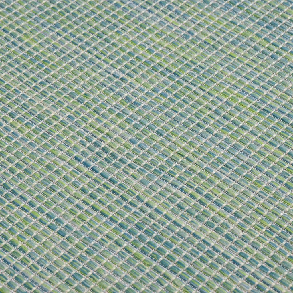 Lauko kilimėlis, turkio spalvos, 80x250cm, plokščio pynimo