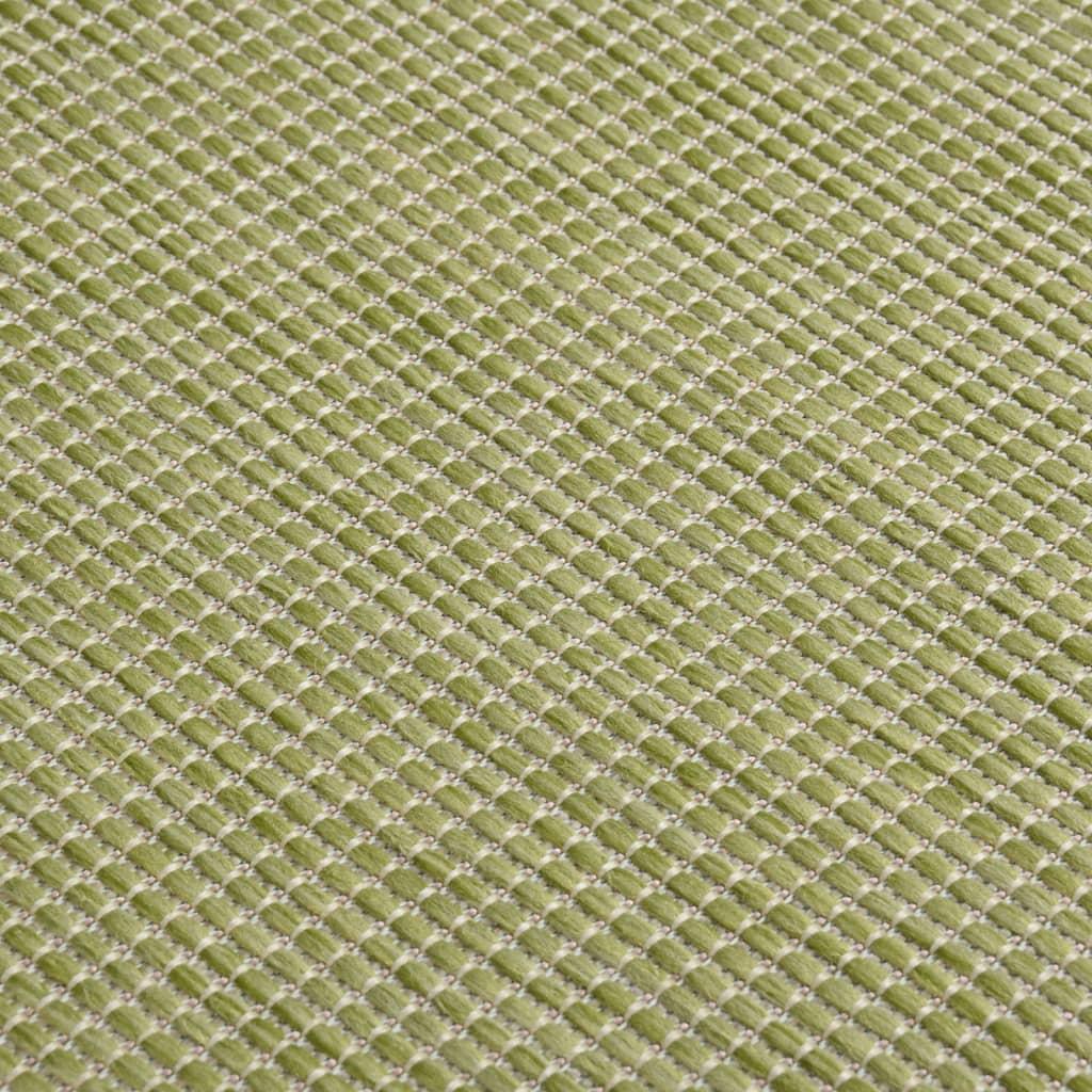 Lauko kilimėlis, žalios spalvos, 100x200cm, plokščio pynimo