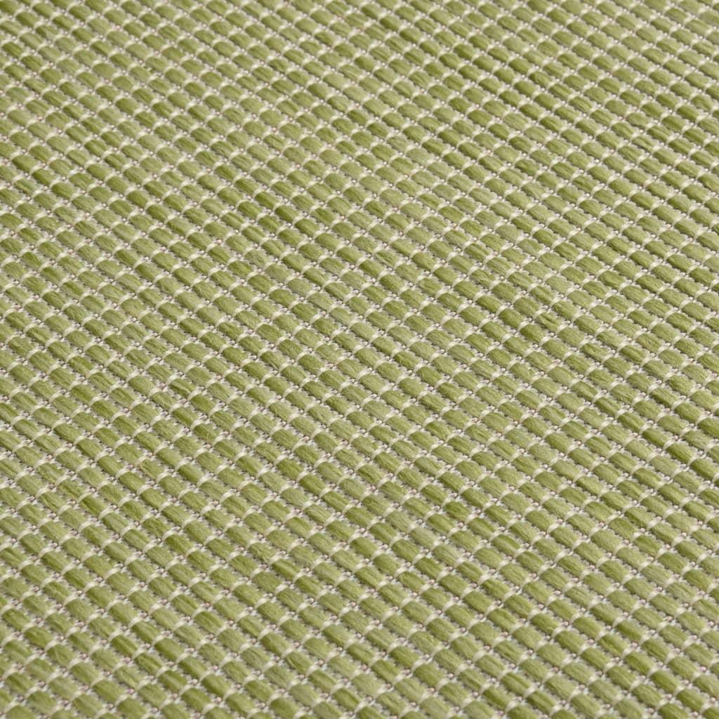 Lauko kilimėlis, žalios spalvos, 160x230cm, plokščio pynimo